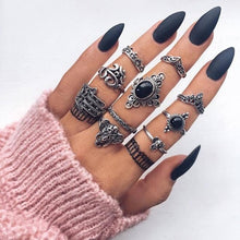 Load image into Gallery viewer, Tocona Bohemia Antique  Rings Set