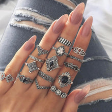 Load image into Gallery viewer, Dark Silver Ring set