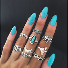 Load image into Gallery viewer, Docona Boho Finger Ring Sets